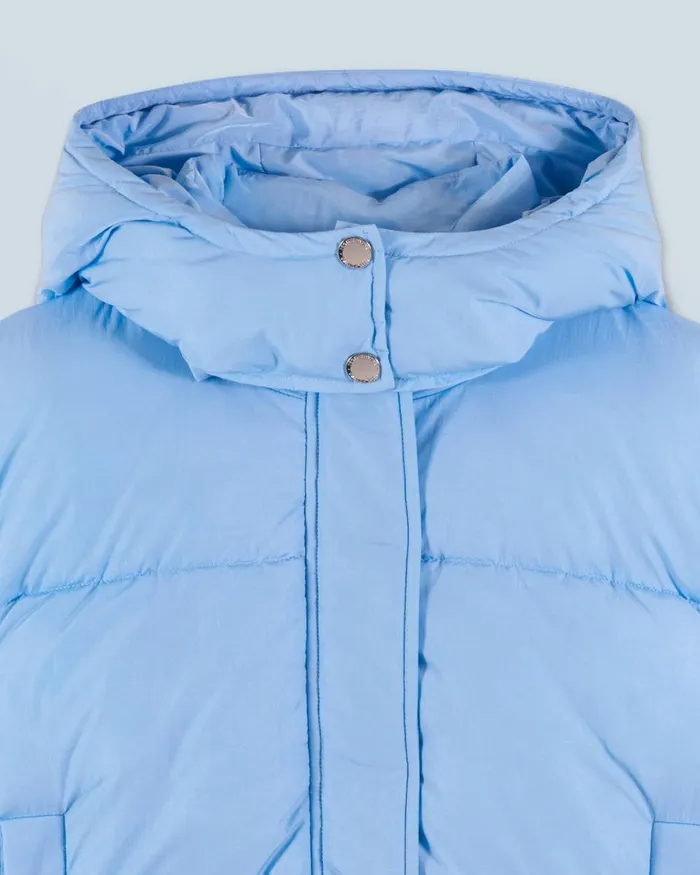 Women Coats and Jackets From Future Outerwear Craquele Down Jacket Baby Blue