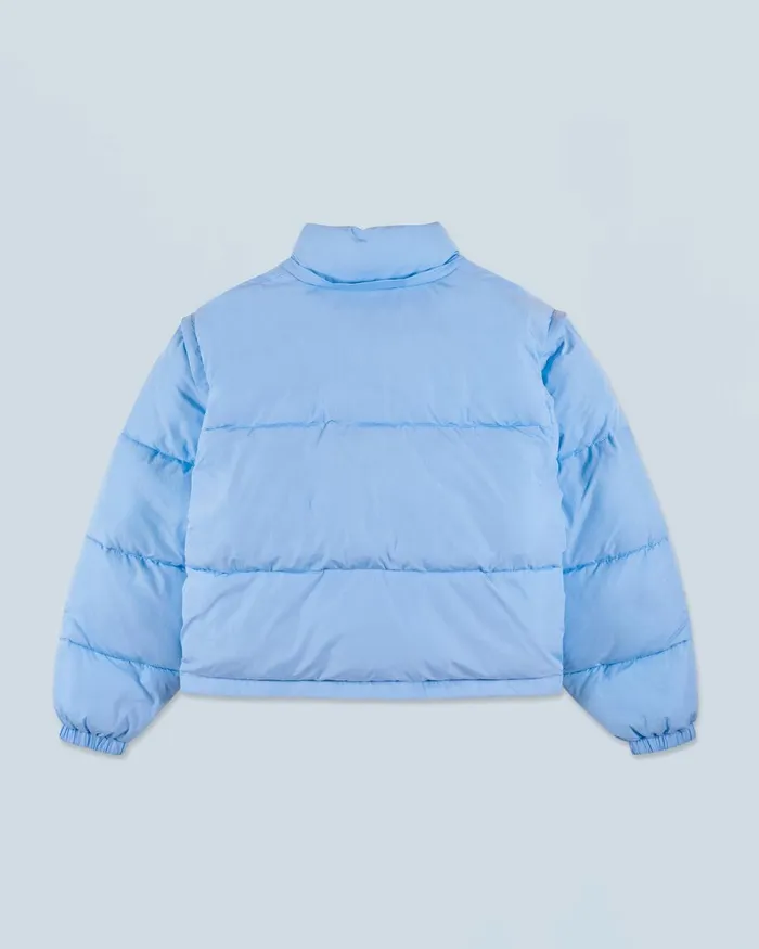Women Coats and Jackets From Future Outerwear Craquele Down Jacket Baby Blue