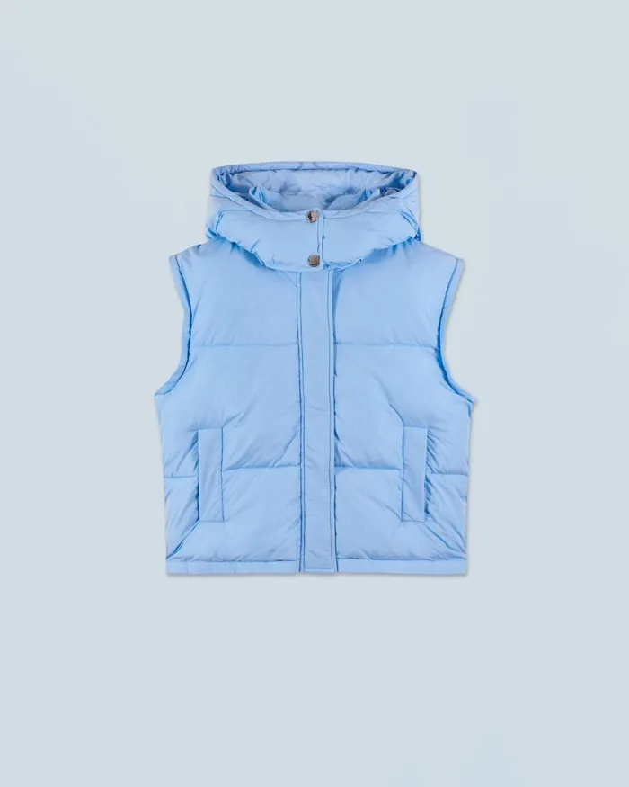 Women Coats and Jackets From Future Outerwear Craquele Down Jacket Baby Blue