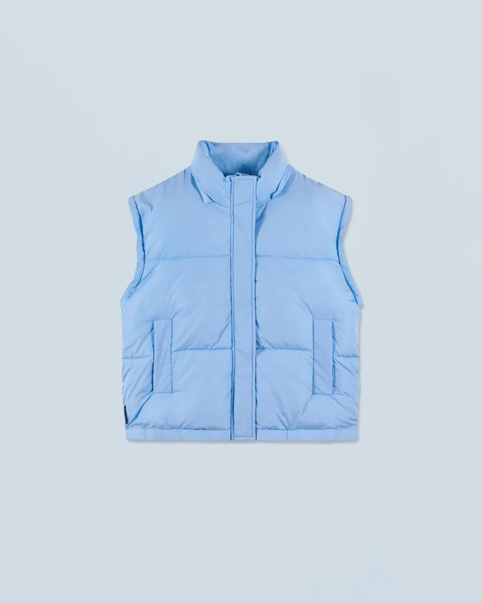 Women Coats and Jackets From Future Outerwear Craquele Down Jacket Baby Blue