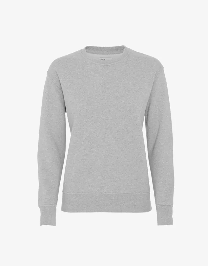 Women Crewneck Sweatshirts Colorful Standard Women Classic Organic Crew Heather Grey Women Crewneck Sweatshirts Colorful Standard Women Classic Organic Crew Heather Grey