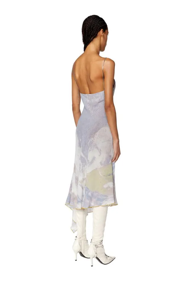 Women DMintCmf Grey Diesel Dresses And Jumpsuits Women DMintCmf Grey Diesel Dresses And Jumpsuits