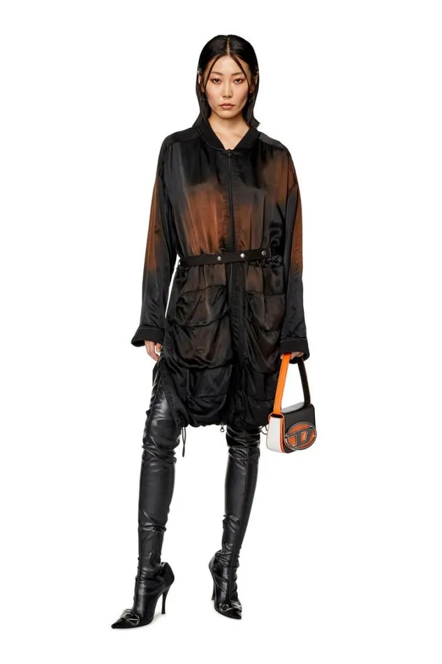 Women DSaran Black Diesel Dresses And Jumpsuits