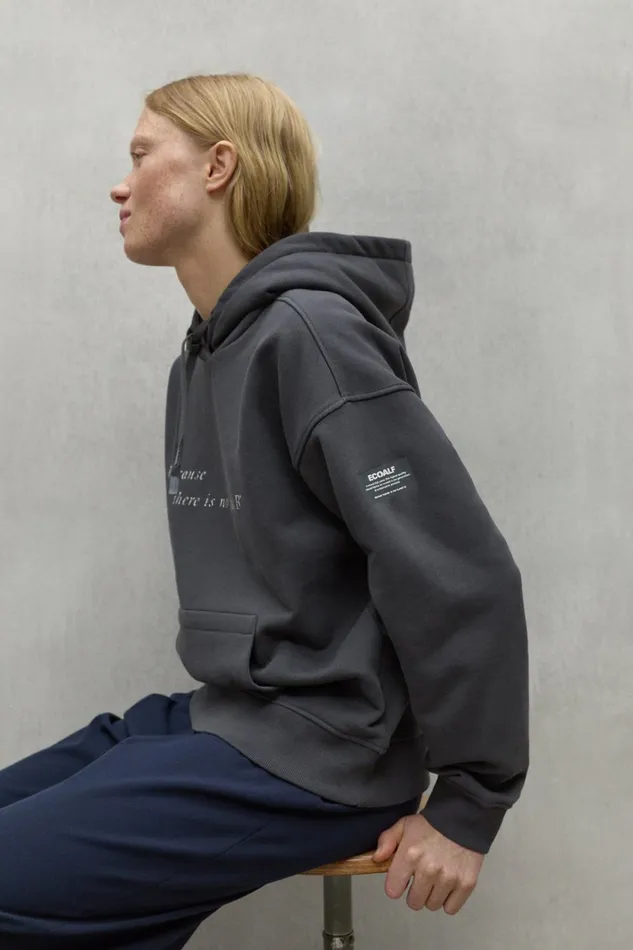 Women Dark Grey Bunol Sweatshirt Ecoalf Sweatshirts