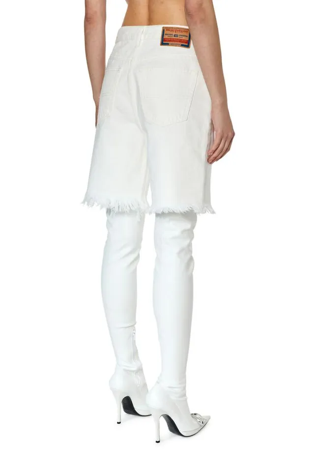 Women DeAmy White Diesel Trousers And Shorts