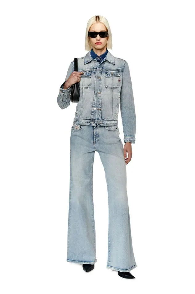 Women DeBonny Light Blue Diesel Outerwear And Jackets