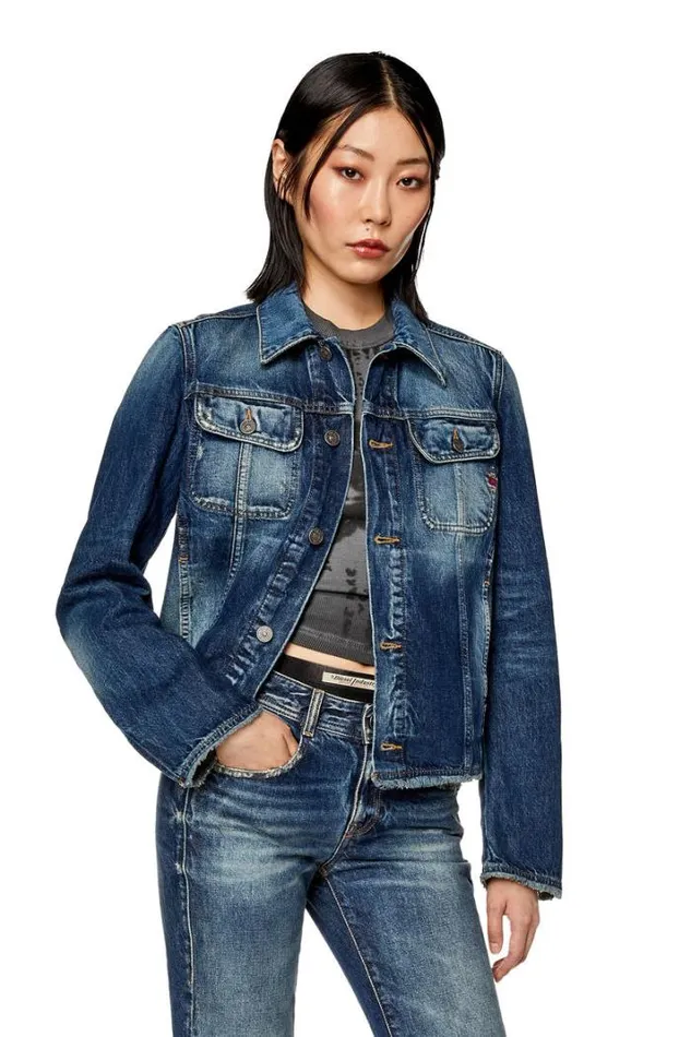 Women DeBonnyS Dark Blue Diesel Outerwear And Jackets Women DeBonnyS Dark Blue Diesel Outerwear And Jackets