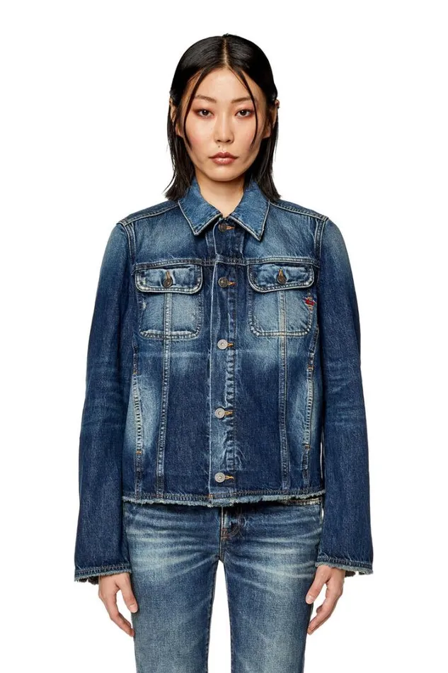 Women DeBonnyS Dark Blue Diesel Outerwear And Jackets Women DeBonnyS Dark Blue Diesel Outerwear And Jackets