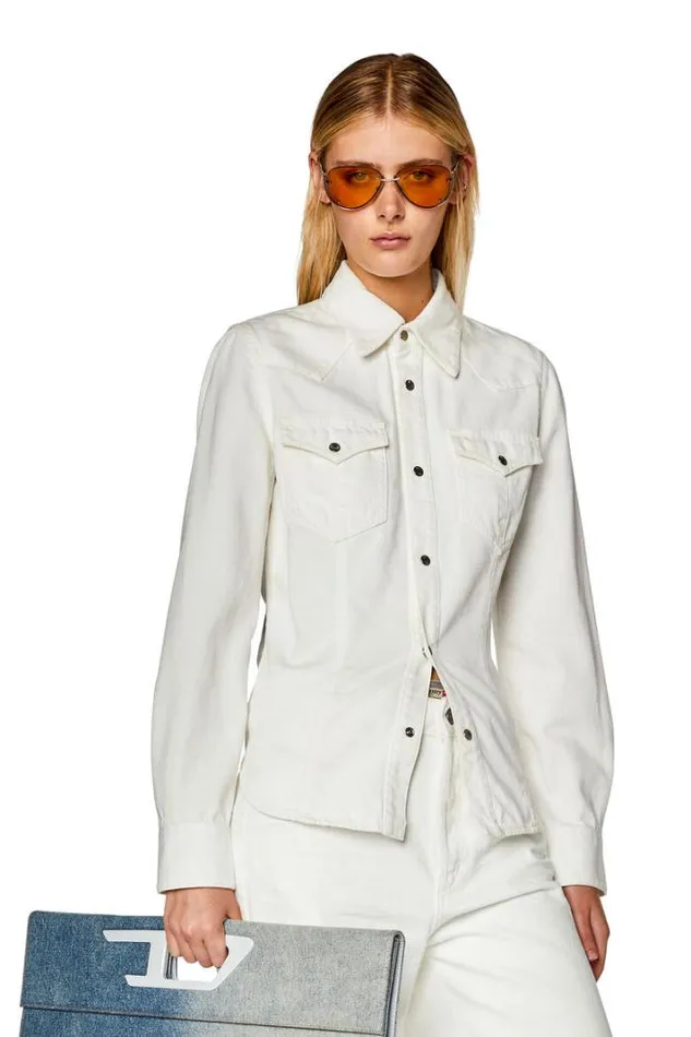 Women DeWaves White Diesel Shirts