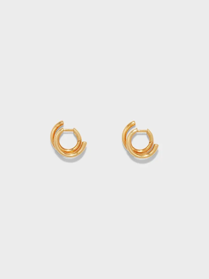 Women Dean 18k GoldPlated Hoop Earrings Aeyde Earrings