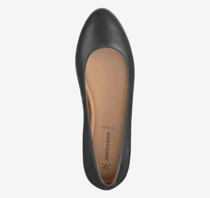 Women Delanie Ballet Black Glove Leather JohnstonandMurphy Mules and Loafers Women Delanie Ballet Black Glove Leather JohnstonandMurphy Mules and Loafers