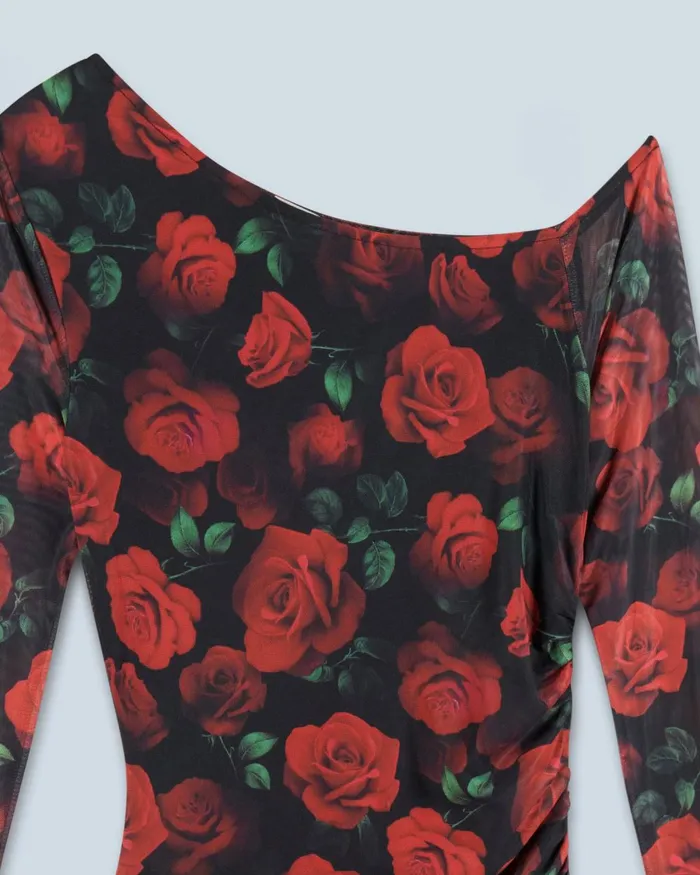 Women Dresses and Jumpsuits From Future Asymmetrical Long Dress Passionate Rose
