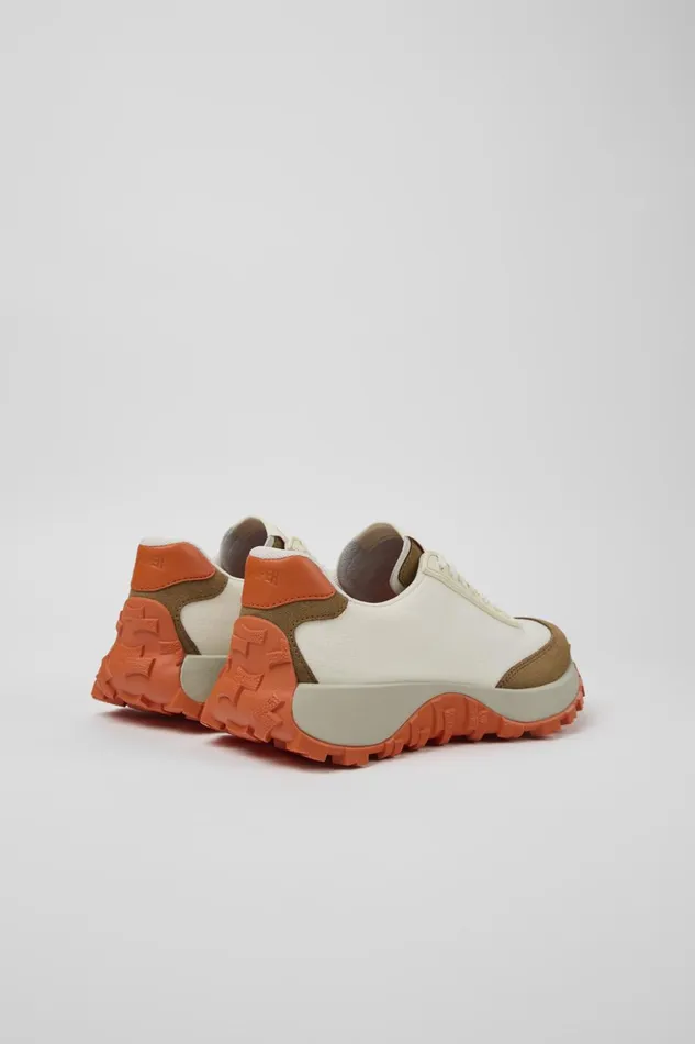 Women Drift Trail VIBRAM White Textile And Nubuck Sneakers Camper Sneakers Women Drift Trail VIBRAM White Textile And Nubuck Sneakers Camper Sneakers
