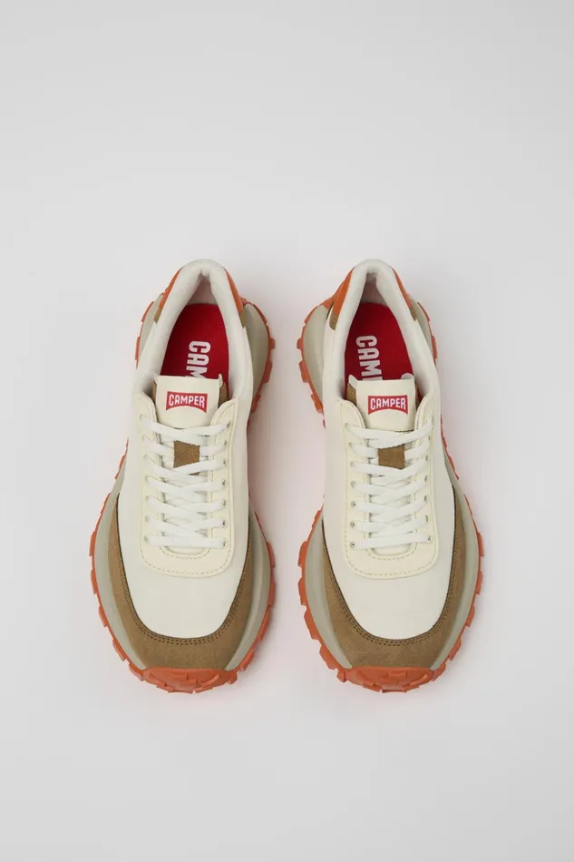 Women Drift Trail VIBRAM White Textile And Nubuck Sneakers Camper Sneakers Women Drift Trail VIBRAM White Textile And Nubuck Sneakers Camper Sneakers