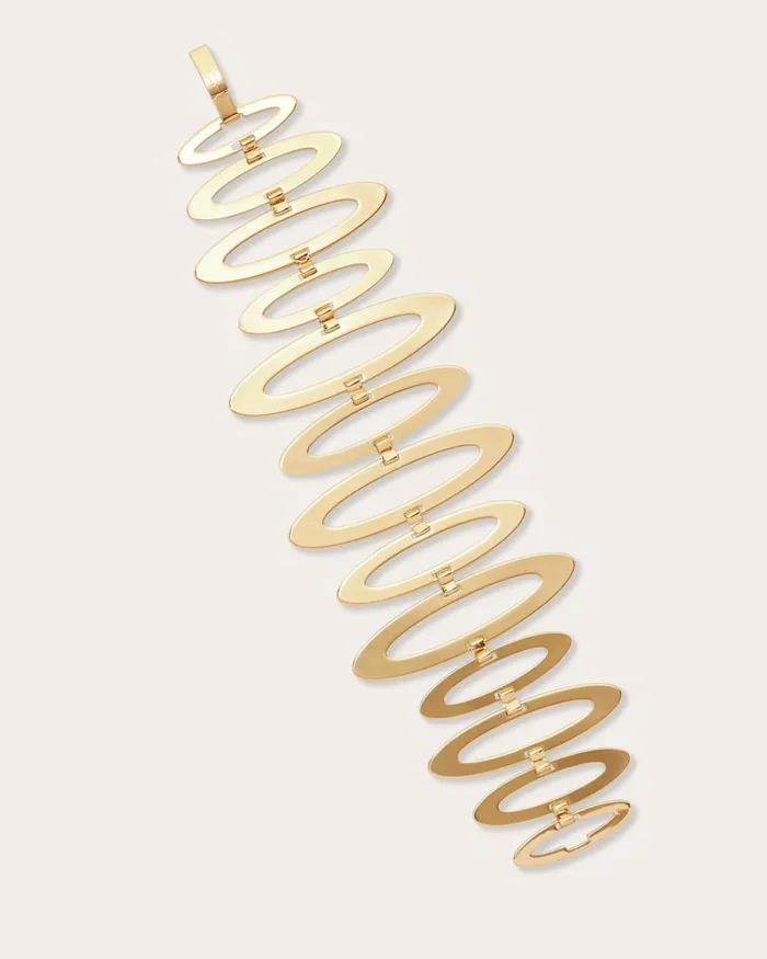 Women Emerie Oval Bracelet Gold Ramy Brook Jewelry