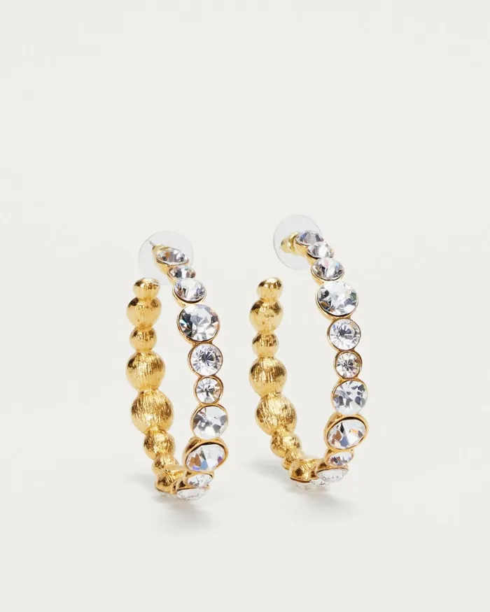 Women Eureka Crystal Hoop Earrings Jonquil Ramy Brook Jewelry