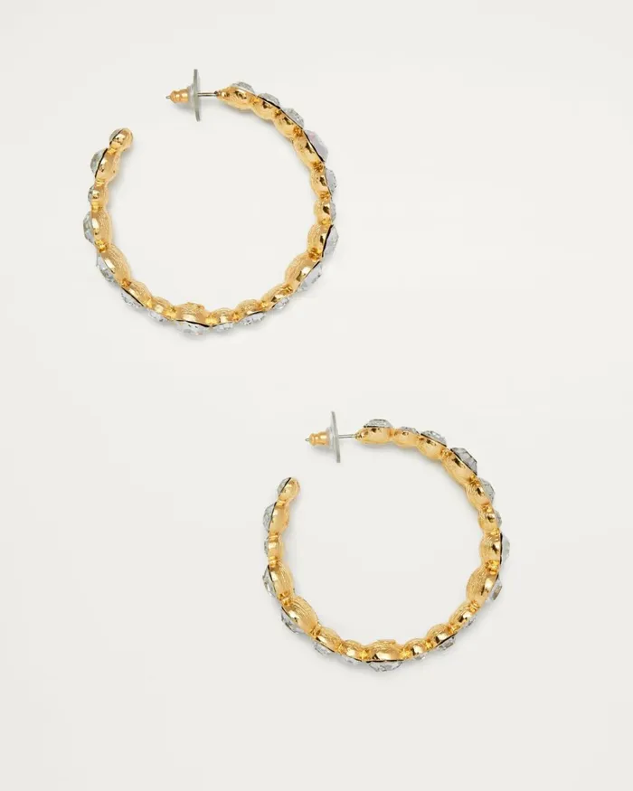 Women Eureka Crystal Hoop Earrings Jonquil Ramy Brook Jewelry