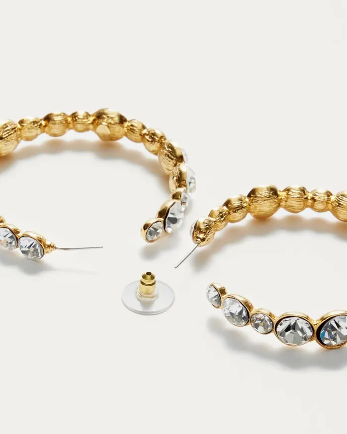 Women Eureka Crystal Hoop Earrings Jonquil Ramy Brook Jewelry