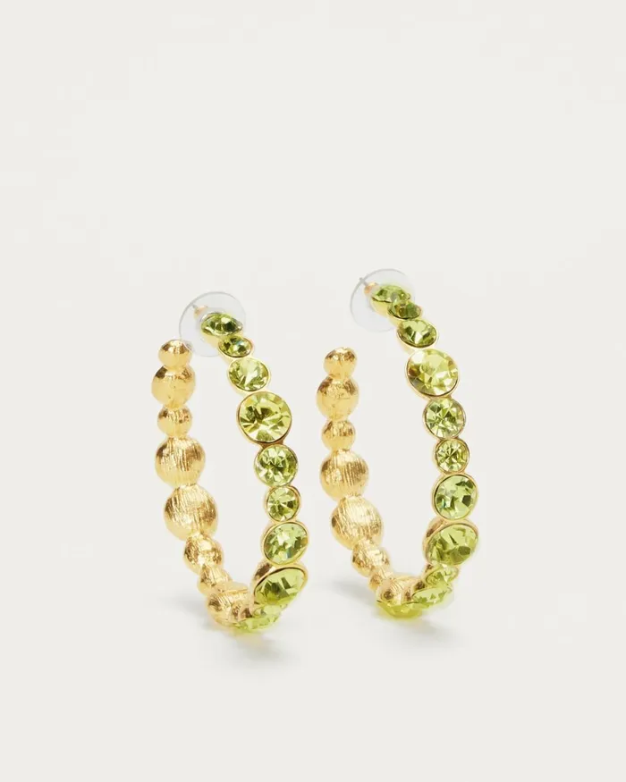 Women Eureka Crystal Hoop Earrings Jonquil Ramy Brook Jewelry