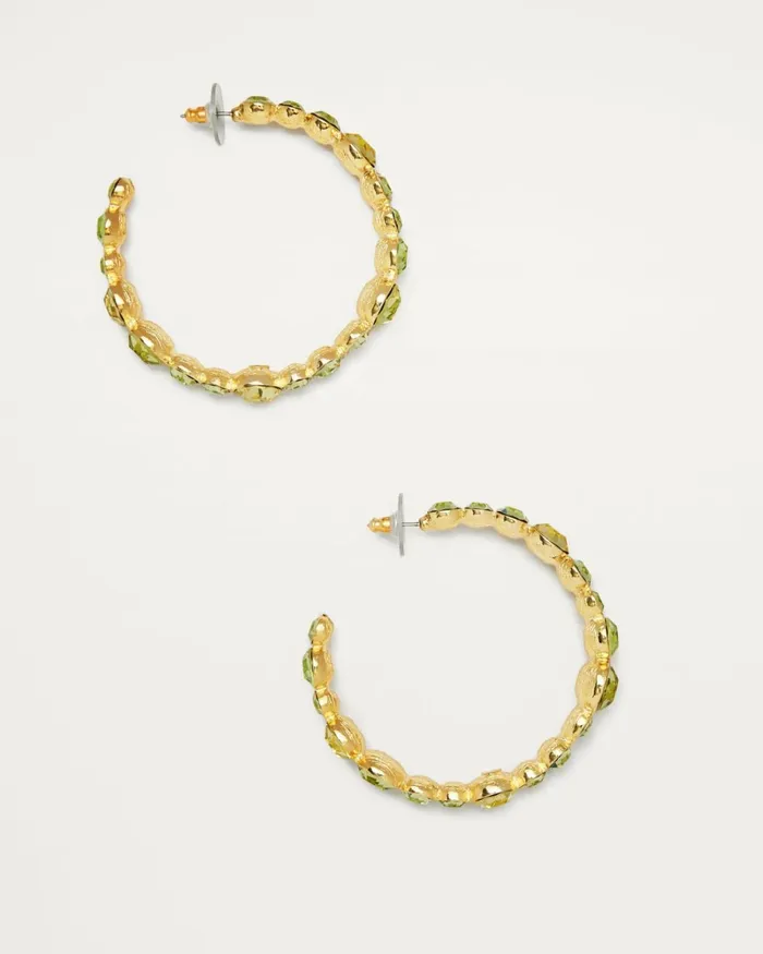 Women Eureka Crystal Hoop Earrings Jonquil Ramy Brook Jewelry