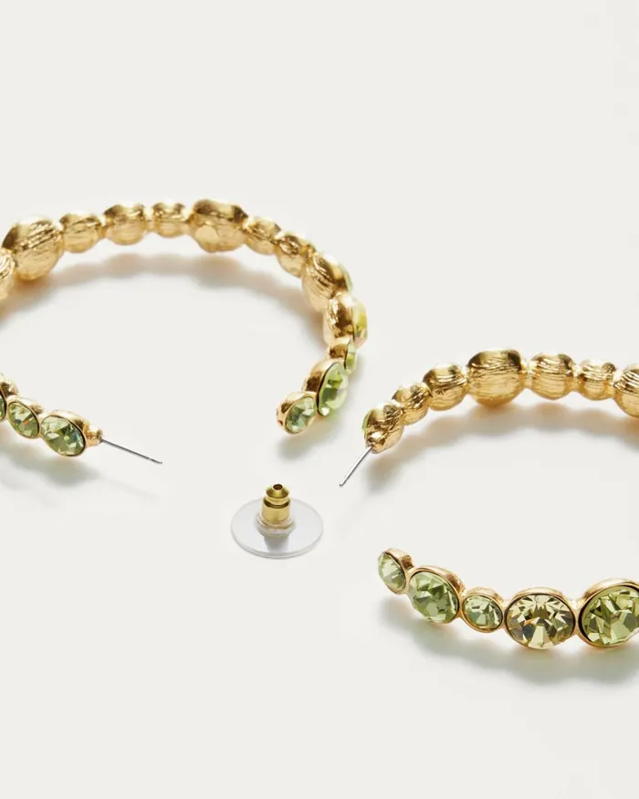 Women Eureka Crystal Hoop Earrings Jonquil Ramy Brook Jewelry