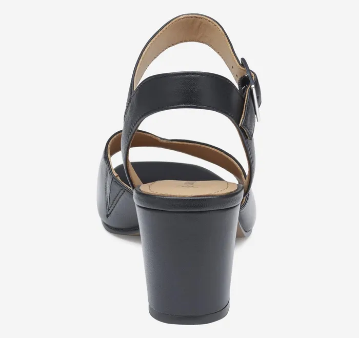 Women Evelyn AnkleStrap Sandal Black Glove Leather JohnstonandMurphy Heels and Platform Wedges Women Evelyn AnkleStrap Sandal Black Glove Leather JohnstonandMurphy Heels and Platform Wedges
