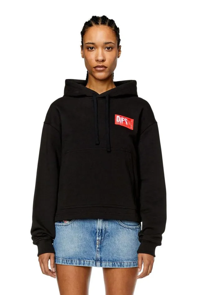 Women FJaralabelHood Black Diesel Sweaters Women FJaralabelHood Black Diesel Sweaters