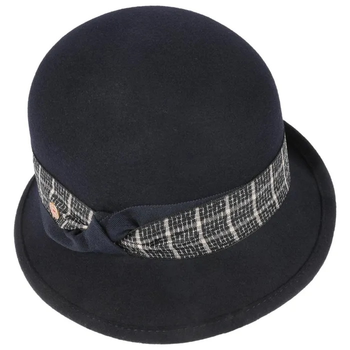 Women Felt Hats Mayser Nannina Wool Cloche Hat Dark Blue Women Felt Hats Mayser Nannina Wool Cloche Hat Dark Blue