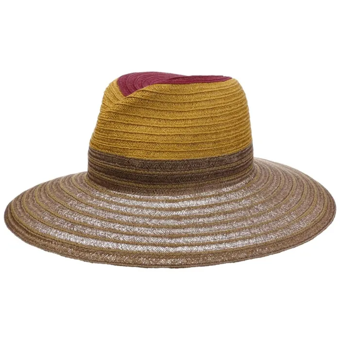Women Floppy Hats Mayser Tricolor Hemp Hat Brown