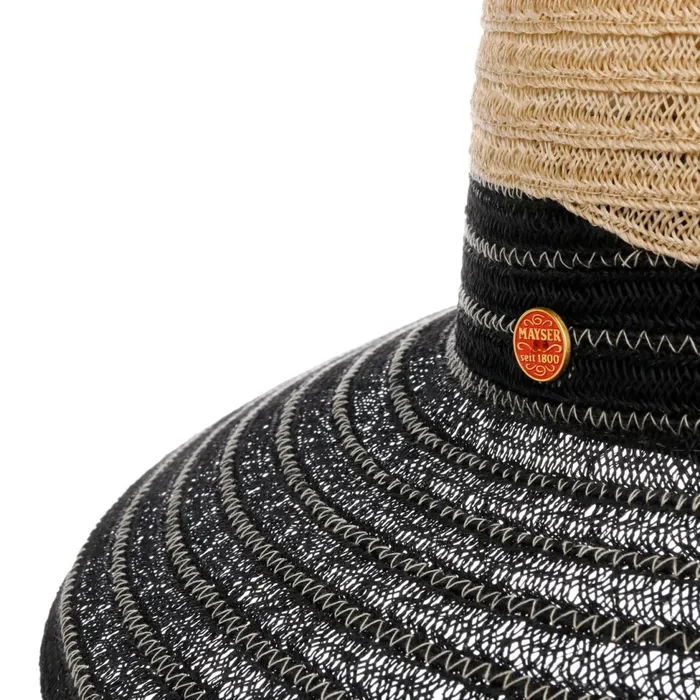 Women Floppy Hats Mayser Tricolor Hemp Hat Brown Women Floppy Hats Mayser Tricolor Hemp Hat Brown