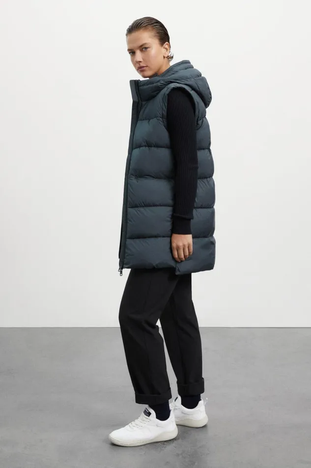 Women Green Marangu Coat Ecoalf Vests