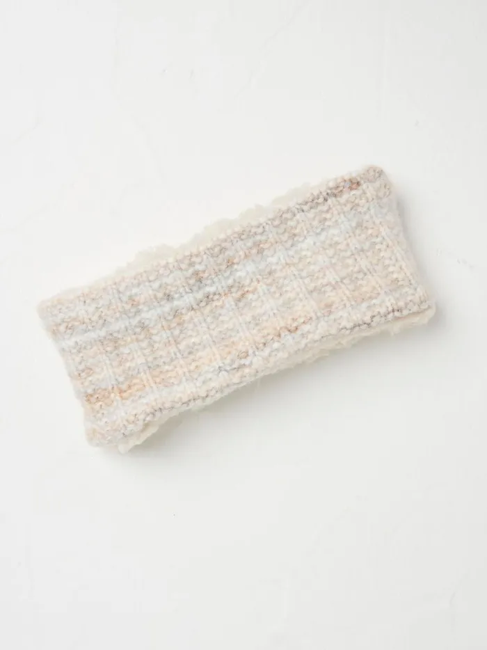 Women Hair Accessories Fat Face Ivory Borg Headband