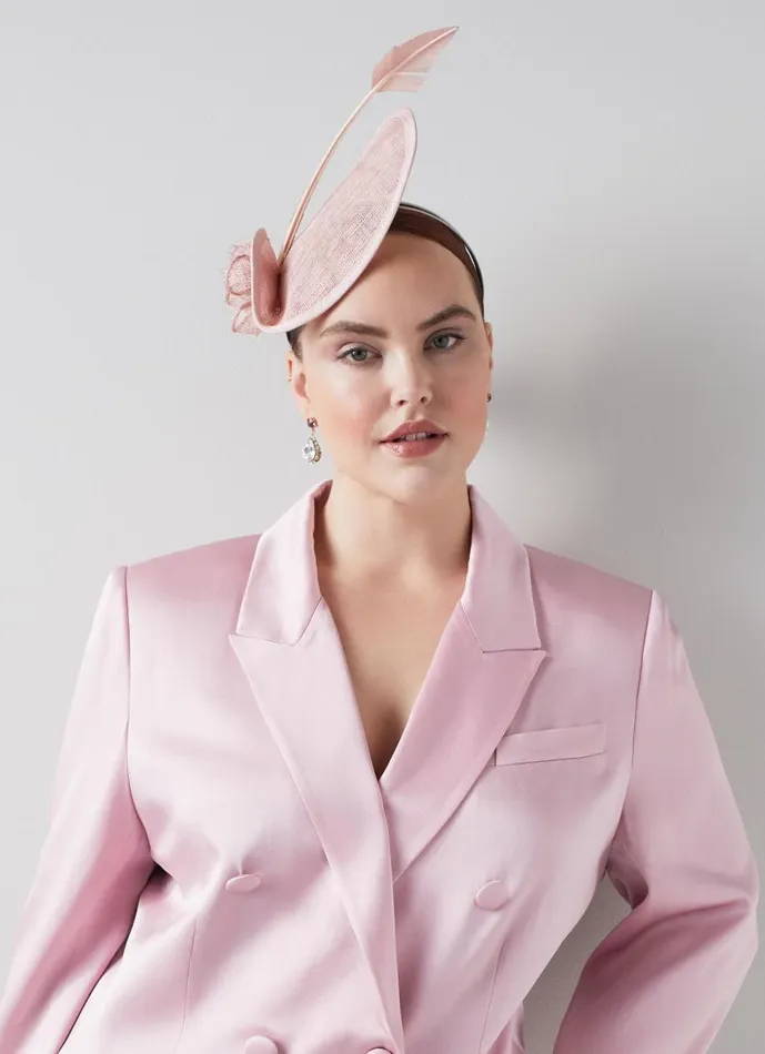 Women Hats and Fascinators LKBennett Eileen Pink Mesh And Feather Fascinator Women Hats and Fascinators LKBennett Eileen Pink Mesh And Feather Fascinator