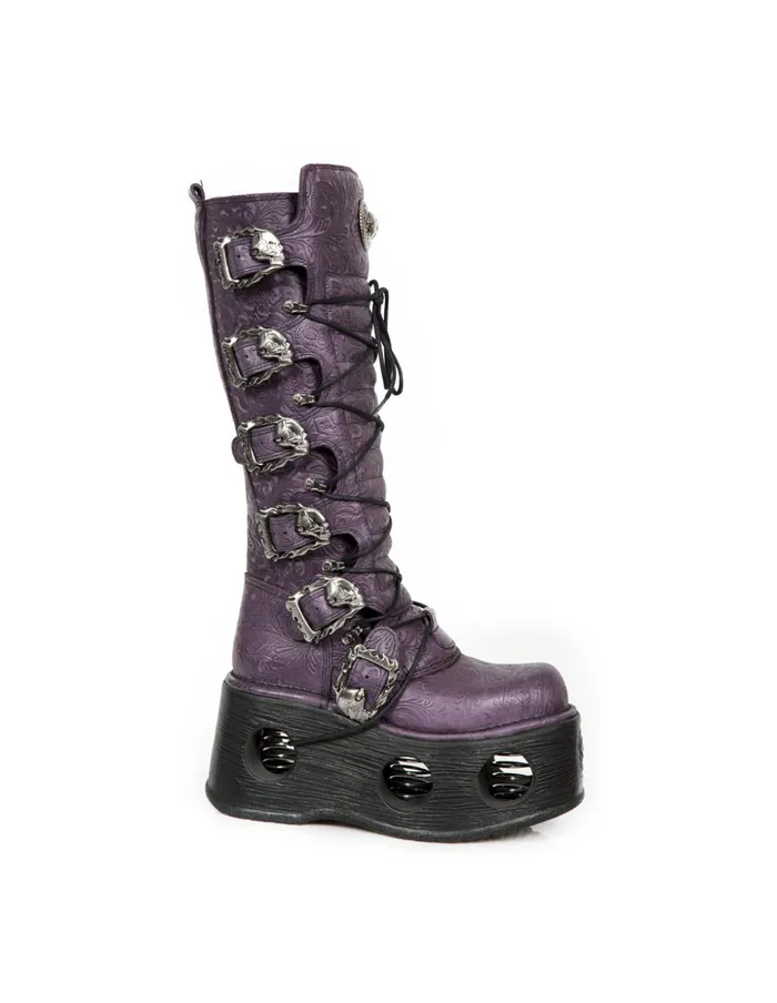 Women High Boot Metallic M272Cz17 New Rock High Heels
