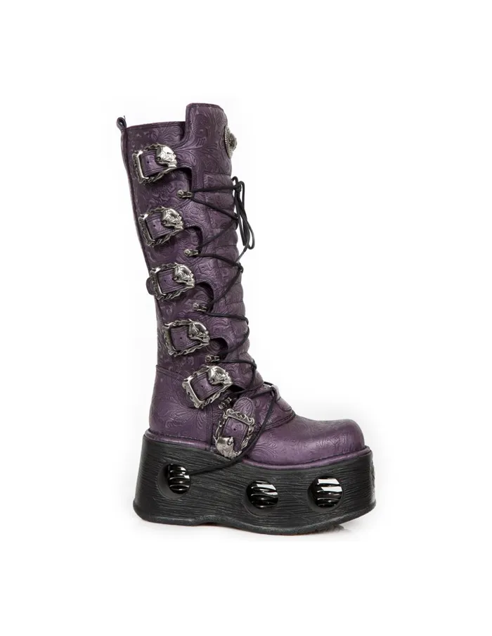 Women High Boot Metallic M272Cz17 New Rock High Heels Women High Boot Metallic M272Cz17 New Rock High Heels