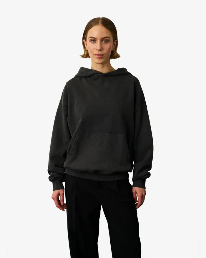 Women Hoodies Colorful Standard Organic Oversized Hood Faded Black