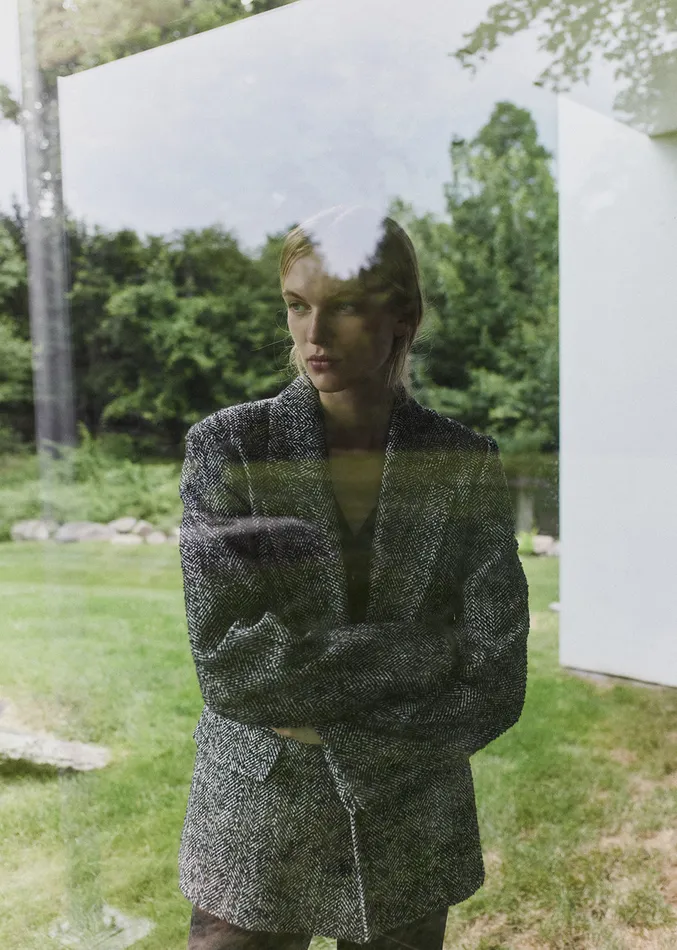Women Jackets and Coats Citizens Of Humanity Matteau Blazer In Peppered Herringbone