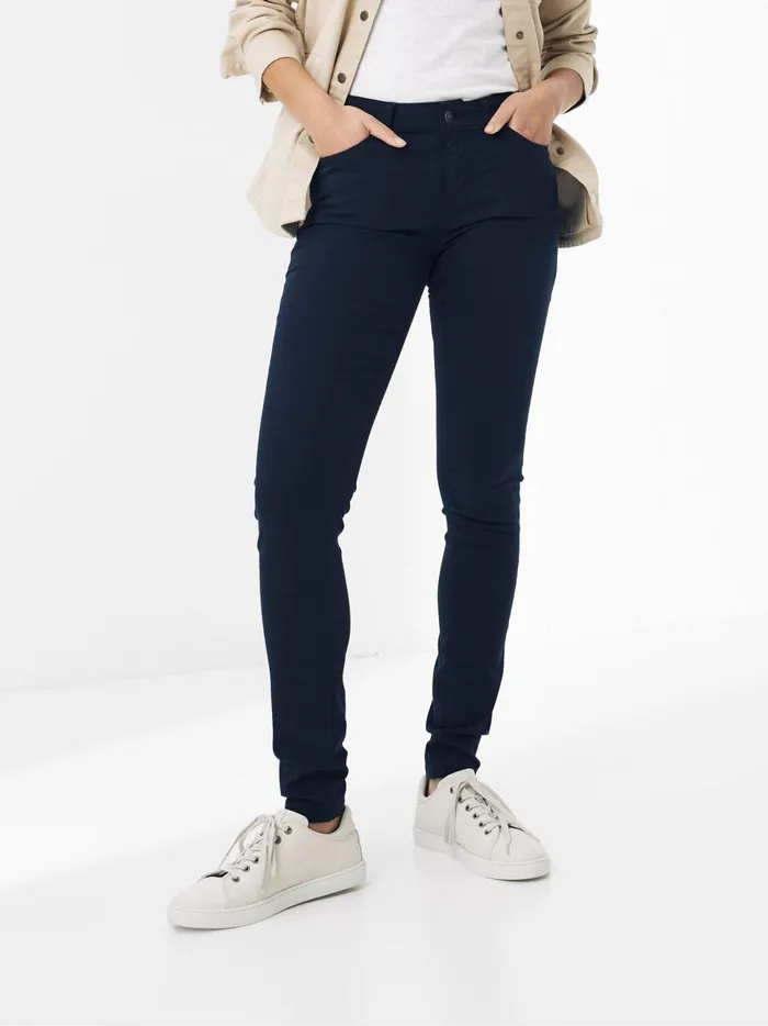 Women Jeans Fat Face Blue Five Pocket Jeggings