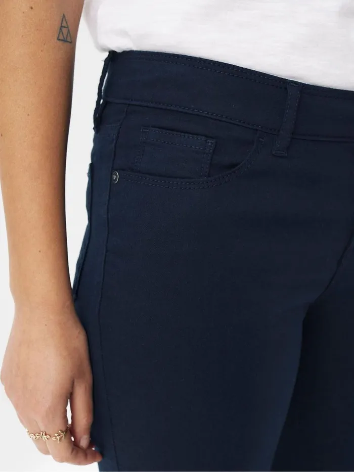 Women Jeans Fat Face Blue Five Pocket Jeggings