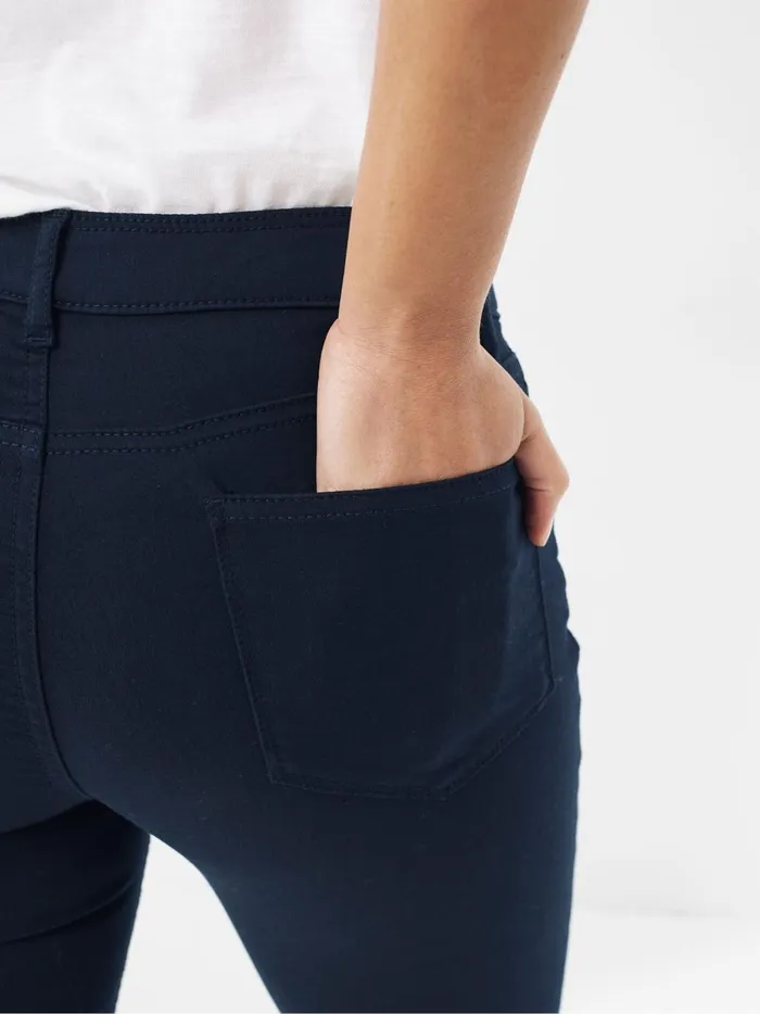 Women Jeans Fat Face Blue Five Pocket Jeggings