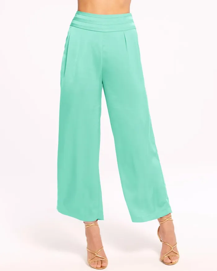 Women Joss Cropped Wide Leg Pant Bright Amethyst Ramy Brook Pants