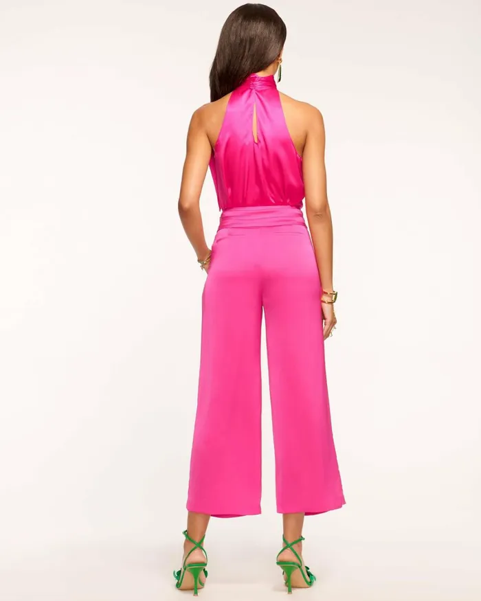 Women Joss Cropped Wide Leg Pant Bright Amethyst Ramy Brook Pants