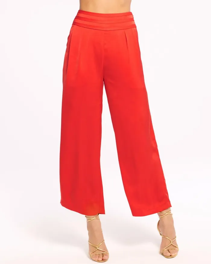 Women Joss Cropped Wide Leg Pant Bright Amethyst Ramy Brook Pants