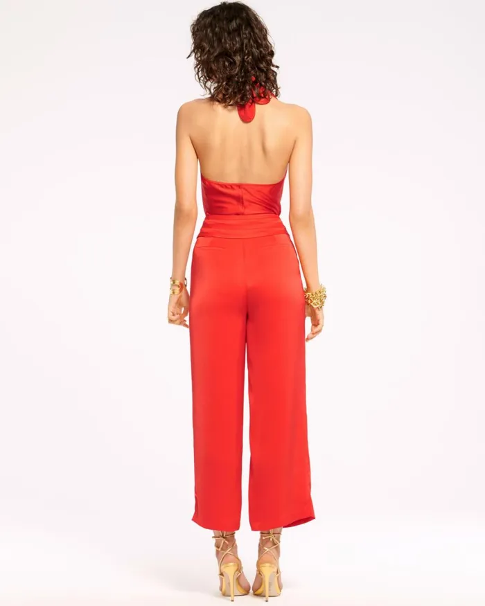 Women Joss Cropped Wide Leg Pant Bright Amethyst Ramy Brook Pants
