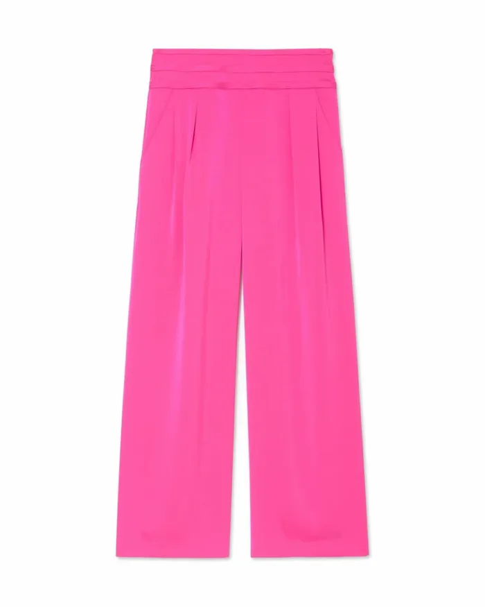 Women Joss Cropped Wide Leg Pant Bright Amethyst Ramy Brook Pants