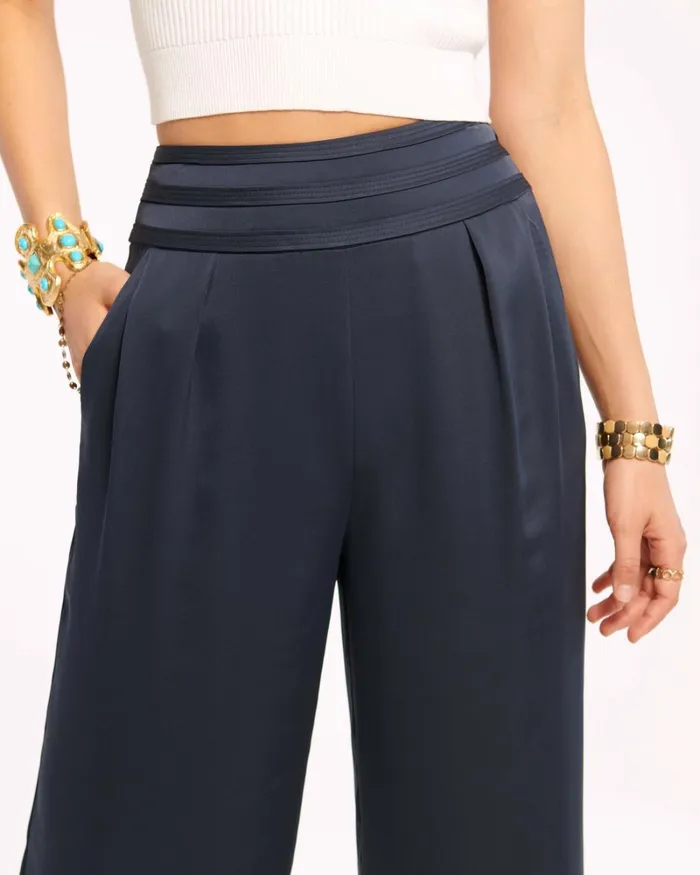 Women Joss Cropped Wide Leg Pant Bright Amethyst Ramy Brook Pants