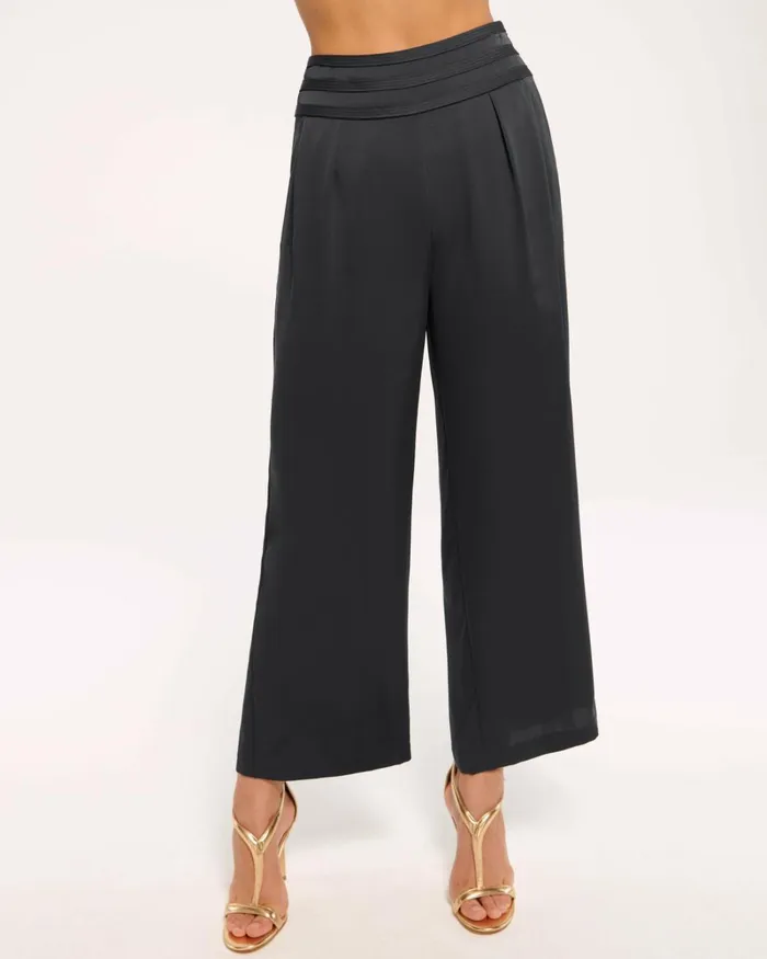 Women Joss Cropped Wide Leg Pant Bright Amethyst Ramy Brook Pants