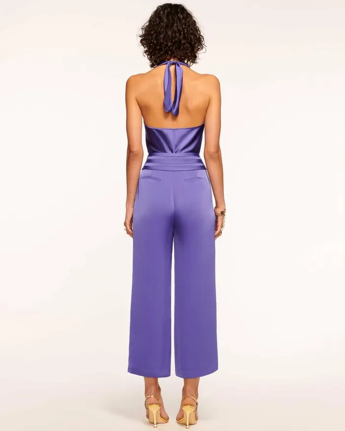 Women Joss Cropped Wide Leg Pant Bright Amethyst Ramy Brook Pants