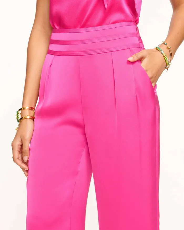 Women Joss Cropped Wide Leg Pant Bright Amethyst Ramy Brook Pants