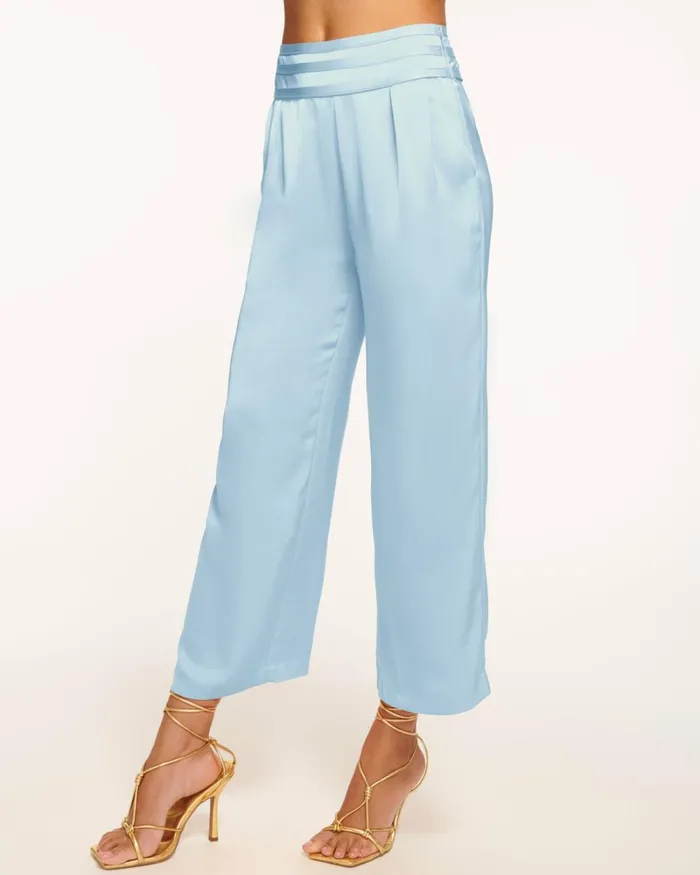 Women Joss Cropped Wide Leg Pant Bright Amethyst Ramy Brook Pants